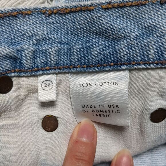 GRLFRND Adriana Distressed Denim Shorts - Picture 4 of 6